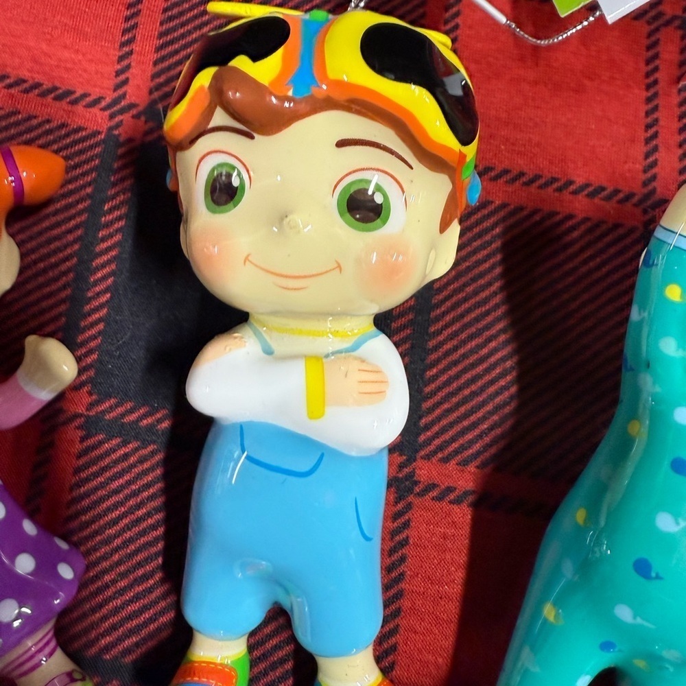 3 Cocomelon Shatterproof Christmas Ornaments JJ, Yoyo and Tomtom BRAND NEW - Picture 5 of 8